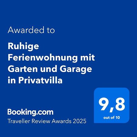 Ruhige Ferienwohnung Mit Garten Und Garage In Privatvilla Марленго Экстерьер фото