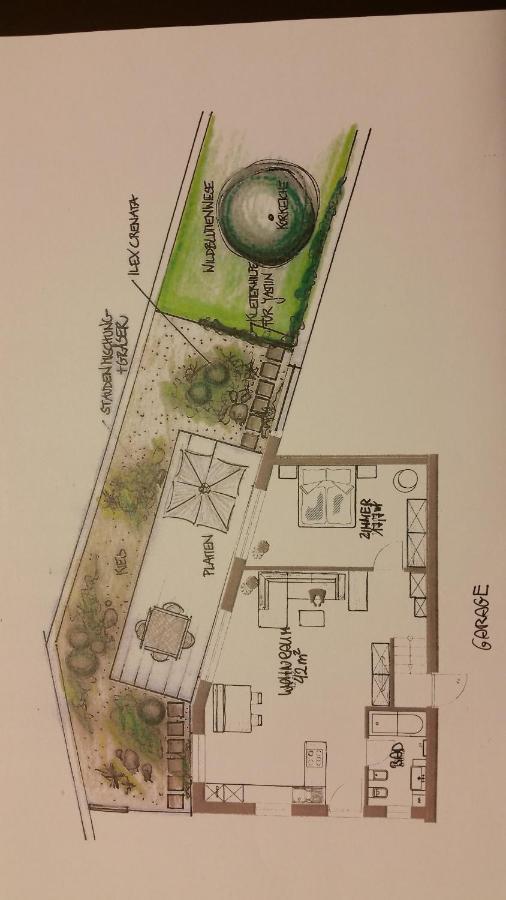 Ruhige Ferienwohnung Mit Garten Und Garage In Privatvilla Марленго Экстерьер фото